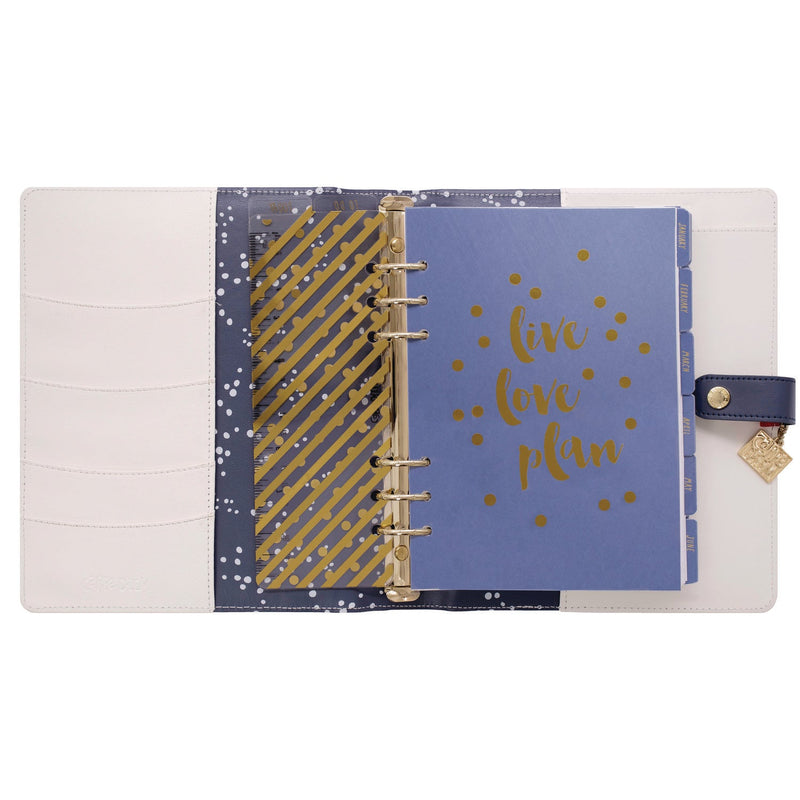 A5 Planner, Color Wash, 10.24 x 9.25, Blue/Green/Red/Yellow Cover, 12-Month (PUK9179CD) Each