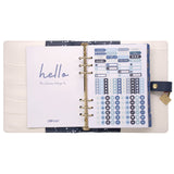 A5 Planner, Color Wash, 10.24 x 9.25, Blue/Green/Red/Yellow Cover, 12-Month (PUK9179CD) Each