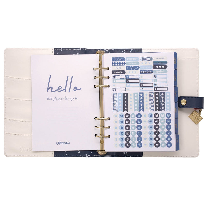 A5 Planner, Color Wash, 10.24 x 9.25, Blue/Green/Red/Yellow Cover, 12-Month (PUK9179CD) Each