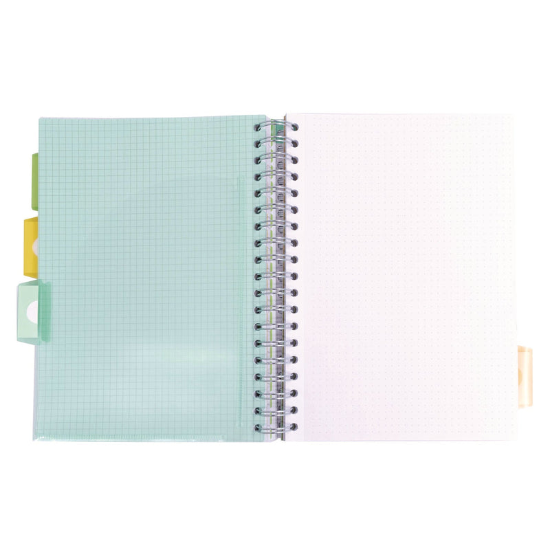 PUKKA PAD® B5 Size Project Book, 4-Subject, Gray/White Study Book Cover, (100) 9.8 x 6.9 Sheets (PUK9824STU) Each