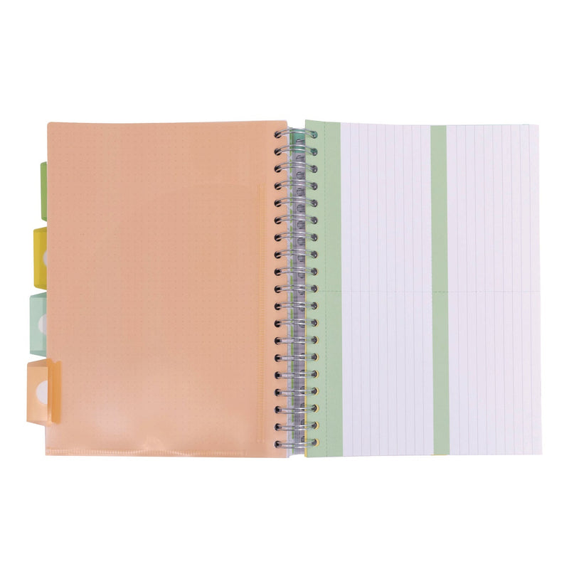 PUKKA PAD® B5 Size Project Book, 4-Subject, Gray/White Study Book Cover, (100) 9.8 x 6.9 Sheets (PUK9824STU) Each