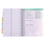 PUKKA PAD® B5 Size Project Book, 4-Subject, Gray/White Study Book Cover, (100) 9.8 x 6.9 Sheets (PUK9824STU) Each