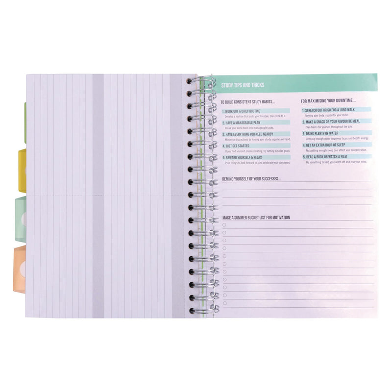 PUKKA PAD® B5 Size Project Book, 4-Subject, Gray/White Study Book Cover, (100) 9.8 x 6.9 Sheets (PUK9824STU) Each