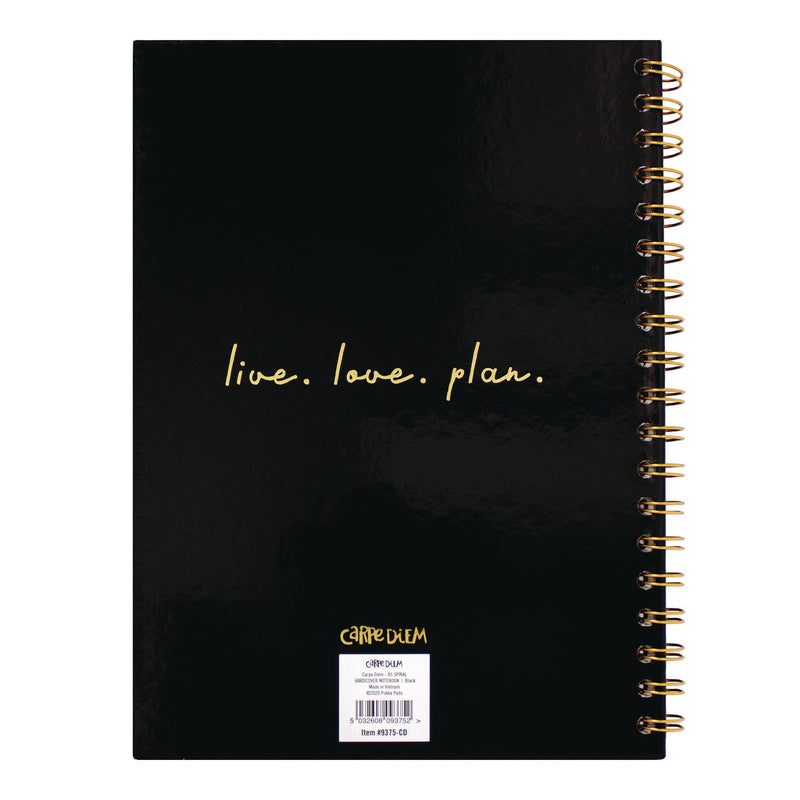 PUKKA PAD® B5 Size Notebook, 1 -Subject, Medium/College Rule, Black Cover, (80) 9.8 x 6.9 Sheets, 3/Pack (PUK9375CD) Pack of 3