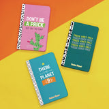 PUKKA PAD® Soft Cover Eco Notebook, 1-Subject, Medium/College Rule, Green/Black/White Cover, (96) 8.3 x 5.8 Sheets (PUK9704SPP) Each