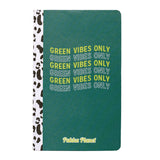PUKKA PAD® Soft Cover Eco Notebook, 1-Subject, Medium/College Rule, Green/Black/White Cover, (96) 8.3 x 5.8 Sheets (PUK9704SPP) Each
