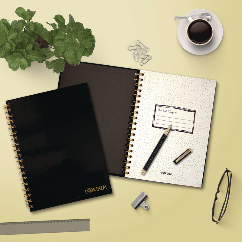 PUKKA PAD® B5 Size Notebook, 1 -Subject, Medium/College Rule, Black Cover, (80) 9.8 x 6.9 Sheets, 3/Pack (PUK9375CD) Pack of 3