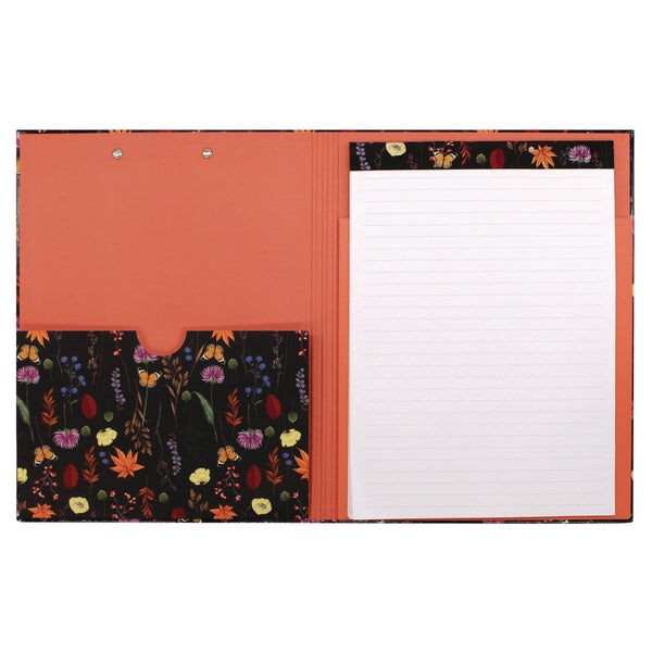 PUKKA PAD® A4 Padfolio, 8.3 x 11.7 Pad, 9.5 x 12.6, Black/Blue/Orange/Yellow (PUK9581BLM) Each