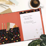 PUKKA PAD® A4 Padfolio, 8.3 x 11.7 Pad, 9.5 x 12.6, Black/Blue/Orange/Yellow (PUK9581BLM) Each