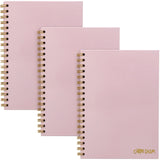 PUKKA PAD® B5 Size Notebook, 1 -Subject, Medium/College Rule, Pink Cover, (80) 9.8 x 6.9 Sheets, 3/Pack (PUK9376CD) Pack of 3