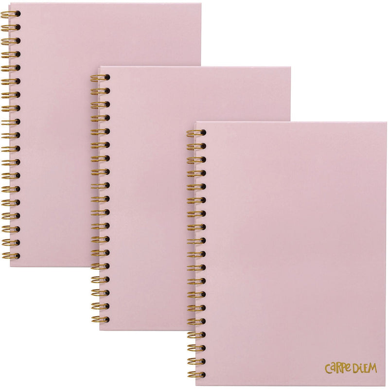 PUKKA PAD® B5 Size Notebook, 1 -Subject, Medium/College Rule, Pink Cover, (80) 9.8 x 6.9 Sheets, 3/Pack (PUK9376CD) Pack of 3