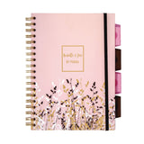 PUKKA PAD® B5 Size Project Book, 4-Subject, Medium/College Rule, Assorted Floral Covers, (100) 9.8 x 6.9 Sheets, 3/Pack (PUK9447ROC) Pack of 3