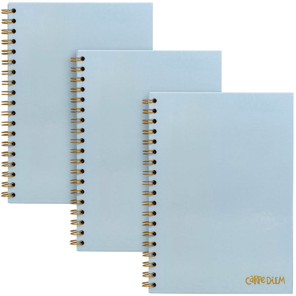 PUKKA PAD® B5 Size Notebook, 1 -Subject, Medium/College Rule, Blue Cover, (80) 9.8 x 6.9 Sheets, 3/Pack (PUK9378CD) Pack of 3