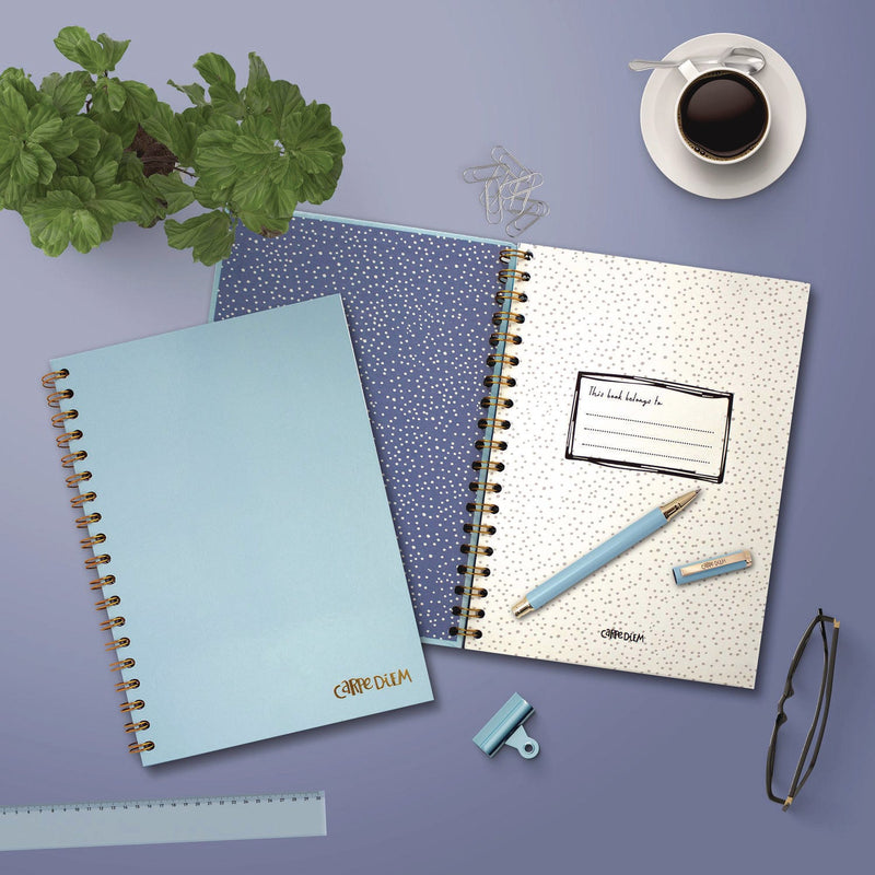 PUKKA PAD® B5 Size Notebook, 1 -Subject, Medium/College Rule, Blue Cover, (80) 9.8 x 6.9 Sheets, 3/Pack (PUK9378CD) Pack of 3