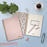 PUKKA PAD® B5 Size Notebook, 1 -Subject, Medium/College Rule, Pink Cover, (80) 6.9 x 4.9 Sheets, 3/Pack (PUK9377CD) Pack of 3
