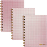 PUKKA PAD® B5 Size Notebook, 1 -Subject, Medium/College Rule, Pink Cover, (80) 6.9 x 4.9 Sheets, 3/Pack (PUK9377CD) Pack of 3