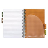 PUKKA PAD® B5 Size Project Book, 4-Subject, Medium/College Rule, Black/Green Camo Knit Cover, (100) 9.8 x 6.9 Sheets, 3/Pack (PUK9756CAM) Pack of 3