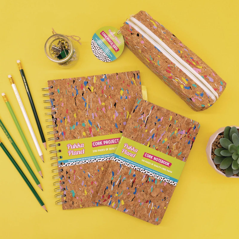 PUKKA PAD® Eco Pencil Case, 7.99 x 2.36 x 2.75, Cork (PUK9740SPP) Each