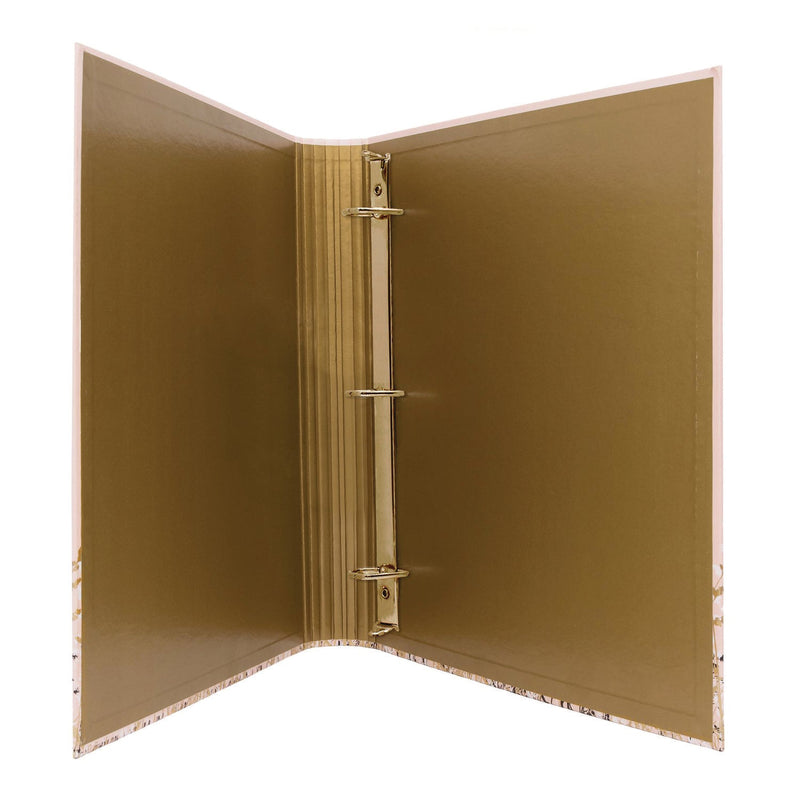 PUKKA PAD® Rollbound Binder, 3 Rings, 1" Capacity, 11 x 8.5, Pink/Gold/Black/White (PUK9642ROC) Each