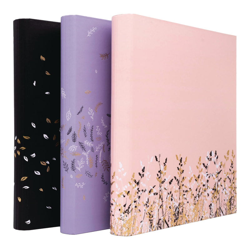 PUKKA PAD® Rollbound Binder, 3 Rings, 1" Capacity, 11 x 8.5, Pink/Gold/Black/White (PUK9642ROC) Each