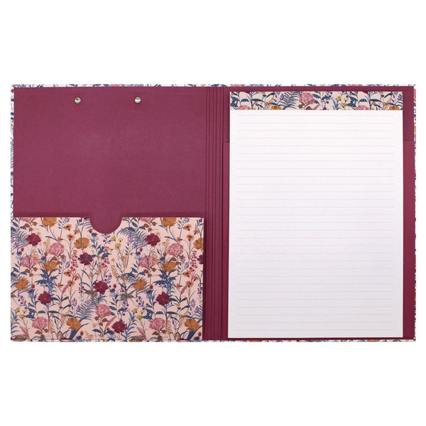 PUKKA PAD® A4 Padfolio, 8.3 x 11.7 Pad, 9.5 x 12.6, Blue/Cream/Red/Yellow (PUK9582BLM) Each