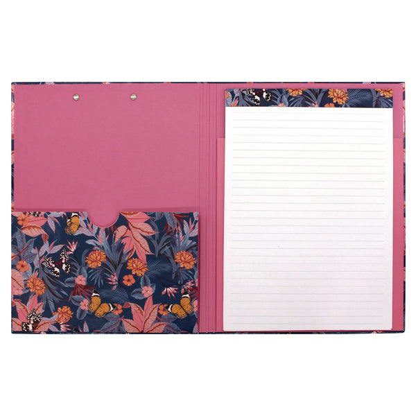 PUKKA PAD® A4 Padfolio, 8.3 x 11.7 Pad, 9.5 x 12.6, Blue/Pink/Yellow (PUK9580BLM) Each
