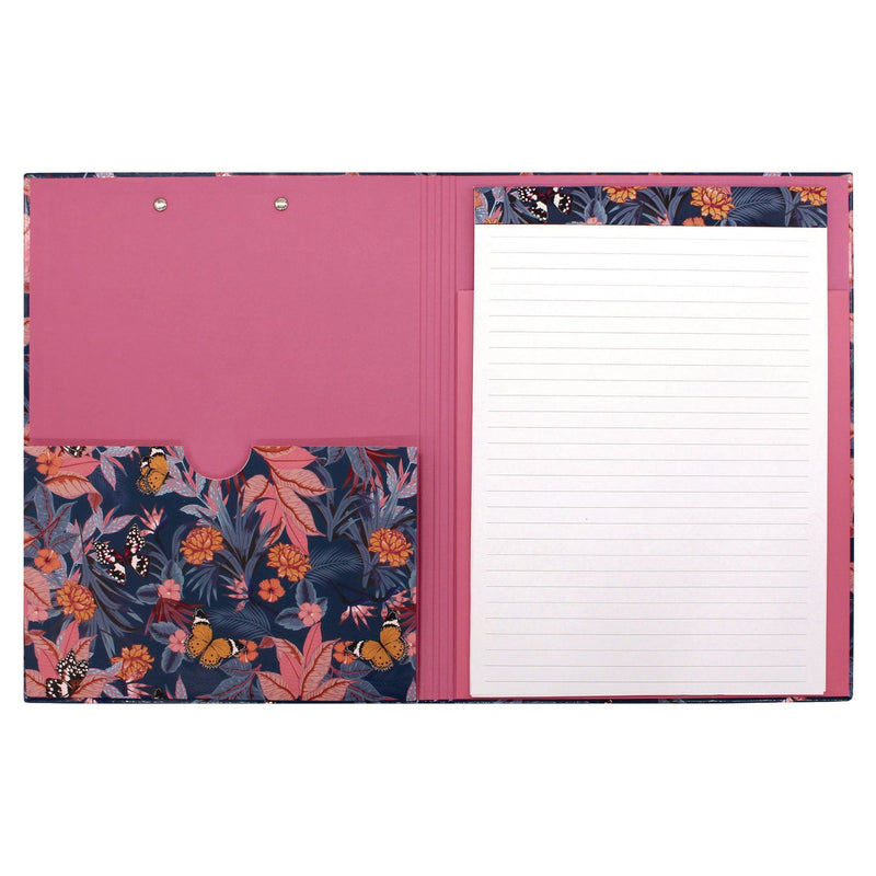 PUKKA PAD® A4 Padfolio, 8.3 x 11.7 Pad, 9.5 x 12.6, Blue/Pink/Yellow (PUK9580BLM) Each