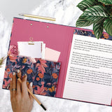 PUKKA PAD® A4 Padfolio, 8.3 x 11.7 Pad, 9.5 x 12.6, Blue/Pink/Yellow (PUK9580BLM) Each