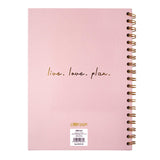 PUKKA PAD® B5 Size Notebook, 1 -Subject, Medium/College Rule, Pink Cover, (80) 9.8 x 6.9 Sheets, 3/Pack (PUK9376CD) Pack of 3