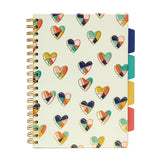 PUKKA PAD® B5 Size Project Book, 5-Subject, Medium/College Rule, Assorted Floral Love Covers, (100) 9.8 x 6.9 Sheets, 3/Pack (PUK9033CD) Pack of 3