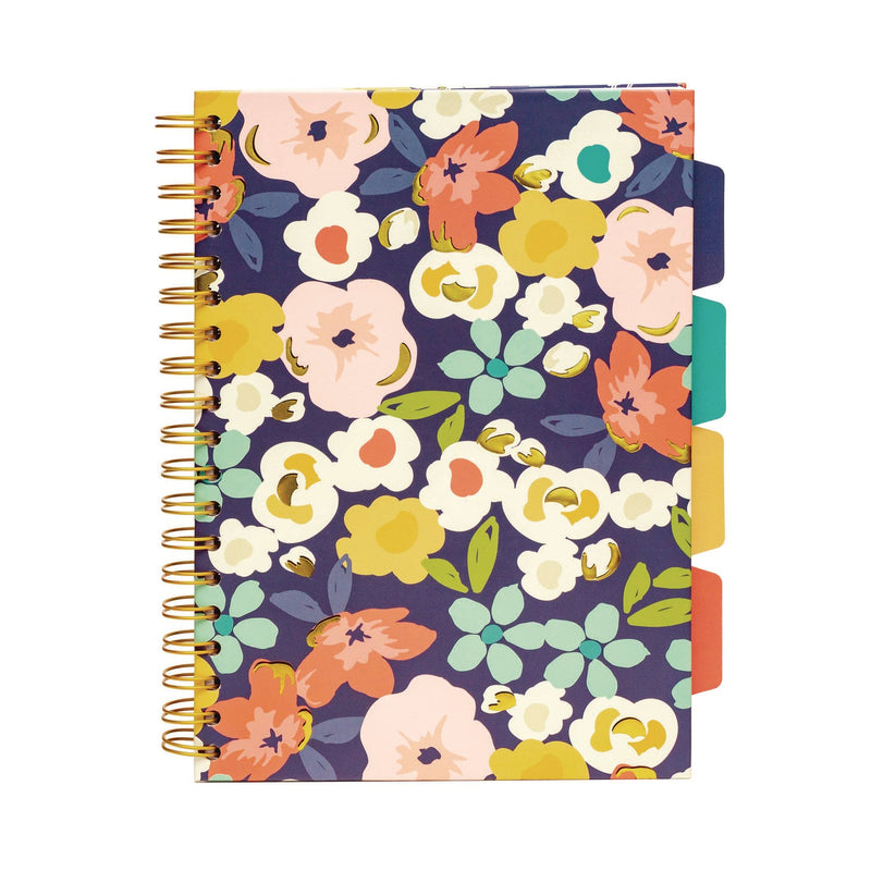 PUKKA PAD® B5 Size Project Book, 5-Subject, Medium/College Rule, Assorted Floral Love Covers, (100) 9.8 x 6.9 Sheets, 3/Pack (PUK9033CD) Pack of 3