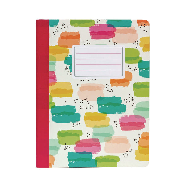 PUKKA PAD® Composition Book, Medium/College Rule, Assorted Covers Colors, (70) 9.75 x 7.5 Sheets, 3/Pack (PUK9095CD) Pack of 3