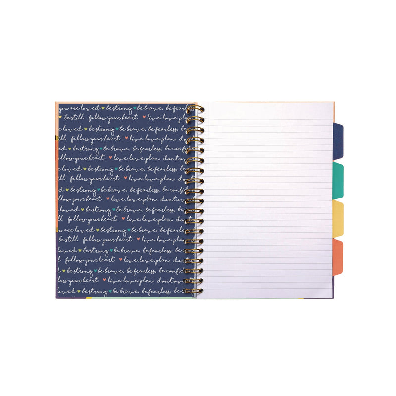 PUKKA PAD® B5 Size Project Book, 5-Subject, Medium/College Rule, Assorted Floral Love Covers, (100) 9.8 x 6.9 Sheets, 3/Pack (PUK9033CD) Pack of 3