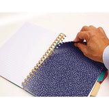 PUKKA PAD® B5 Size Project Book, 5-Subject, Medium/College Rule, Assorted Floral Love Covers, (100) 9.8 x 6.9 Sheets, 3/Pack (PUK9033CD) Pack of 3