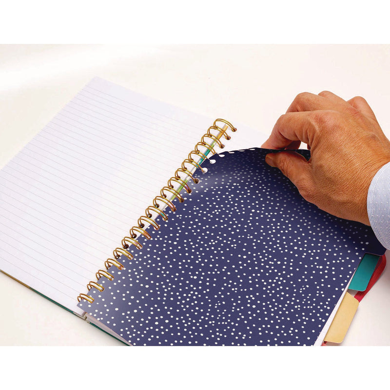 PUKKA PAD® B5 Size Project Book, 5-Subject, Medium/College Rule, Assorted Floral Love Covers, (100) 9.8 x 6.9 Sheets, 3/Pack (PUK9033CD) Pack of 3