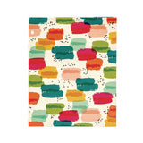 Two-Pocket Portfolio Folder, 1" Capacity, 9.6 x 11.9, Brush Strokes/Llamas/Stripes, 6/Pack (PUK9097CD) Pack of 6