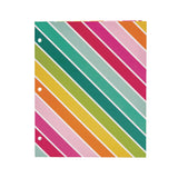 Two-Pocket Portfolio Folder, 1" Capacity, 9.6 x 11.9, Brush Strokes/Llamas/Stripes, 6/Pack (PUK9097CD) Pack of 6