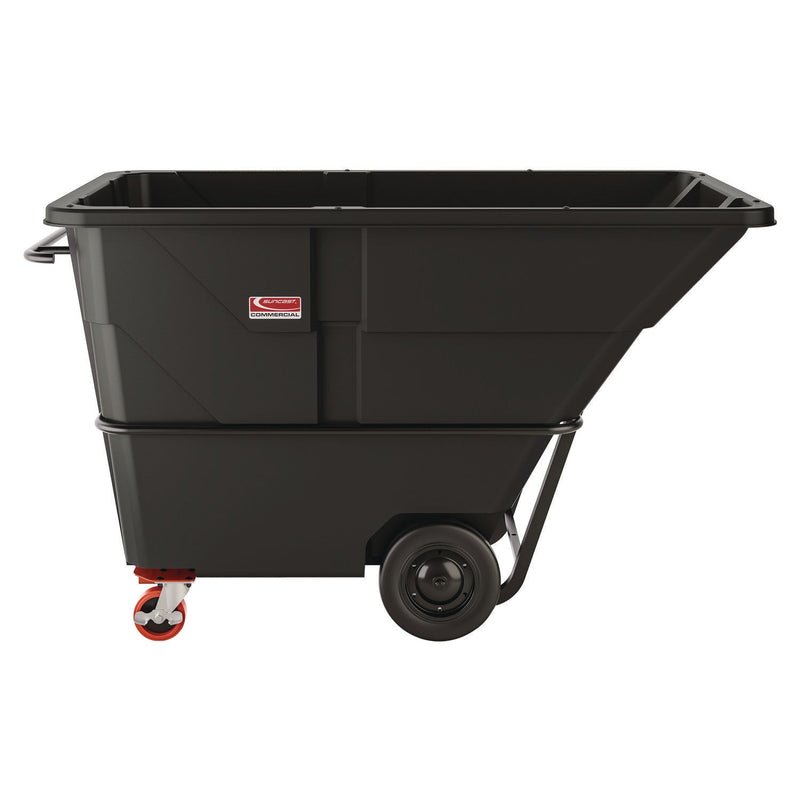 Suncast Commercial® Heavy Duty Tilt Truck, 2 cu yd, Plastic, Black/Red (SUARMTTHD200) Each