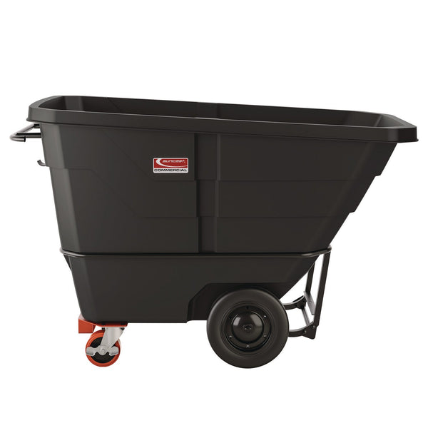 Suncast Commercial® Heavy Duty Tilt Truck, 1 cu yd, Plastic, Black/Red (SUARMTTHD100) Each