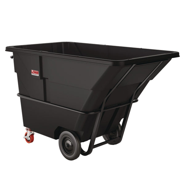 Suncast Commercial® Heavy Duty Tilt Truck, 2 cu yd, Plastic, Black/Red (SUARMTTHD200) Each