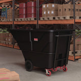 Suncast Commercial® Heavy Duty Tilt Truck, 2 cu yd, Plastic, Black/Red (SUARMTTHD200) Each