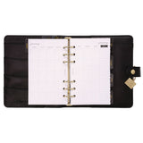 Personal Planner, 7.48 x 6.42, Black Cover, 12-Month, Undated (PUK9110CD) Each
