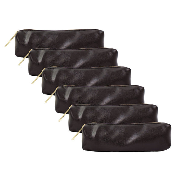 PUKKA PAD® Pencil Case, 7.9 x 2 x 2, Black, 6/Pack (PUK9113CD) Pack of 6