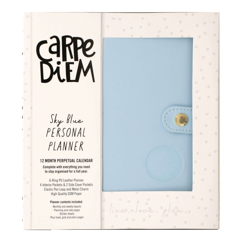 Personal Planner, 7.48 x 6.42, Blue Cover, 12-Month, Undated (PUK9165CD) Each