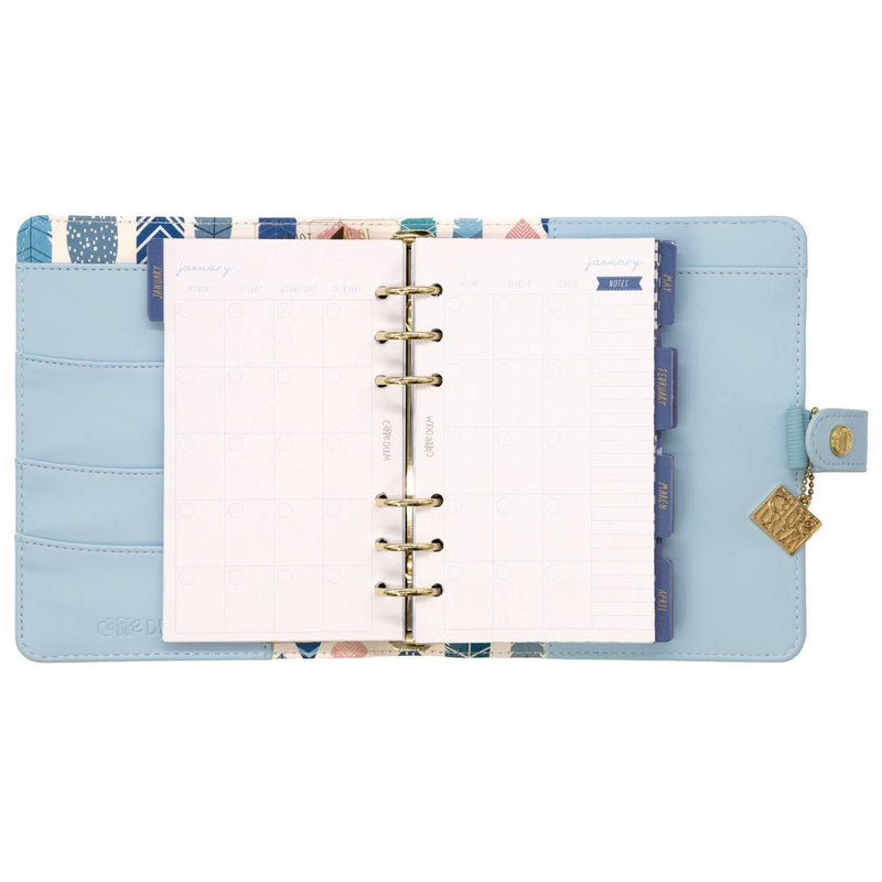 Personal Planner, 7.48 x 6.42, Blue Cover, 12-Month, Undated (PUK9165CD) Each