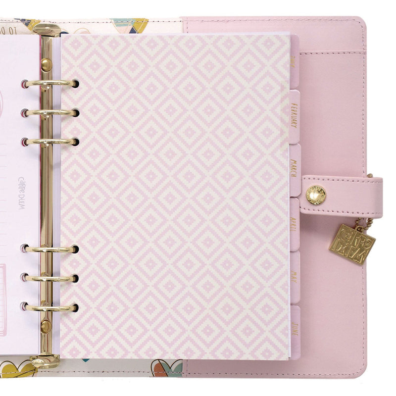 A5 Planner, 10.24 x 9.25, Pink Cover, 12-Month (PUK9152CD) Each