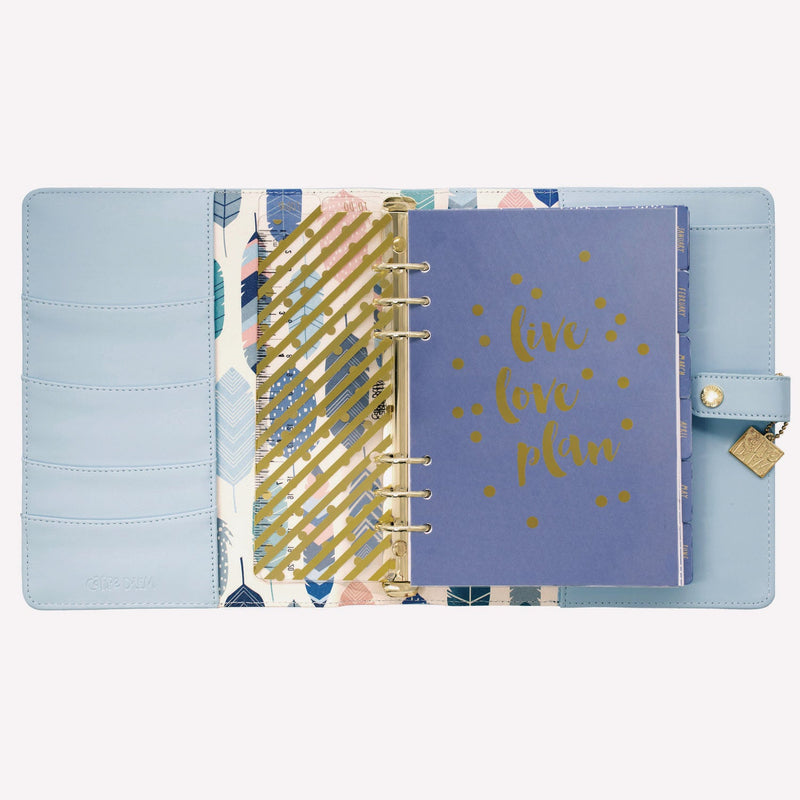 A5 Planner, 10.24 x 9.25, Blue Cover, 12-Month (PUK9164CD) Each