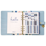 A5 Planner, 10.24 x 9.25, Blue Cover, 12-Month (PUK9164CD) Each