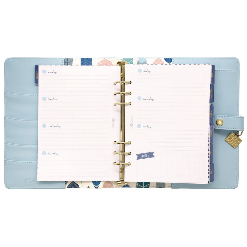 A5 Planner, 10.24 x 9.25, Blue Cover, 12-Month (PUK9164CD) Each
