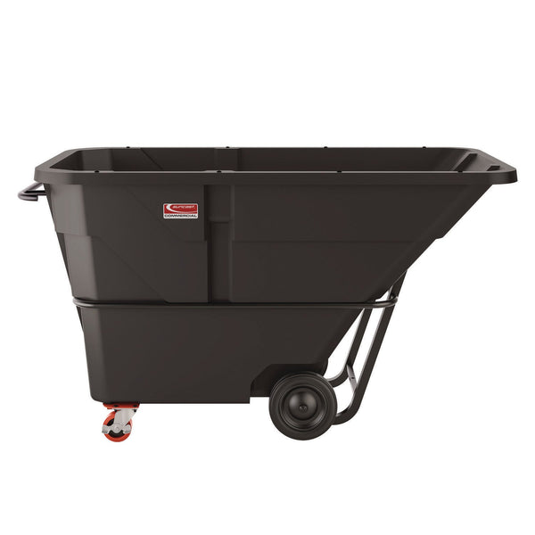 Suncast Commercial® Standard Duty Tilt Truck, 1.5 cu yd, Plastic, Black/Red (SUARMTTSD150) Each